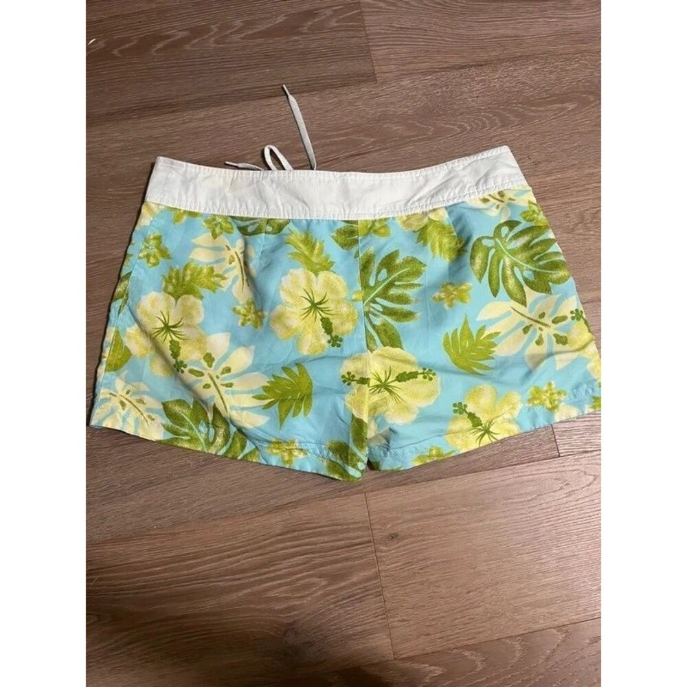 Vintage Y2k Reversible Board Shorts Hula Cutie Blue Floral Size L / XL - Picture 3 of 5